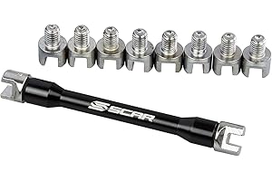 SCAR Clé à Rayon Universelle Moto Cross MX Enduro Trail 10 embouts Outil