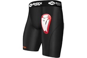 Shock Doctor 221 Core Short de Compression avec Coquille de Protection