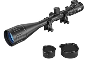 Afranti Rifle Scope with Picatinny Rail Mount and Covers for Hunting