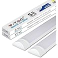 V-TAC LED Batten Light | 20W 2Ft LED Tube Lights 4000K Day White | Wall and Ceiling Batten Light | Shed Light, Kitchen and Garage Lighting | 2Ft - 60cm Samsung LED Tube Light [Pack of 2]