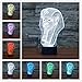 Produktbild 3D ägyptens pharao Illusions-Lampen, Tolle 7 Farbwechsel Acryl berühren Tabelle Schreibtisch-Nachtlicht mit USB-Kabel für Kinder Schlafzimmer Geburtstagsgeschenke Geschenk