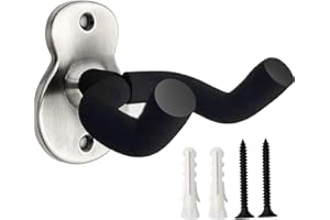 CFSVVD Gitarrenhalter für Die Wand, Gitarren Wandhalterung, Wandhalterung Gitarre, Universal Gitarren Haken mit Schützendem, Bass Universal Holz Gitarrenwandhalter Gitarrenzubehör