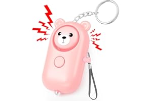 NINONLY Alarma Personal 130dB para Mujeres - Alarma Defensa Personal Portátil con Linterna LED, Llavero Antiviolación y Sirena de Emergencia para Adultos Mayores Niños