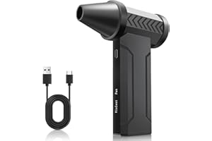 Cosyall Aire Comprimido Limpieza PC, 160000 RPM Aire Comprimido Eléctrico, Batería de 10000 mAh, 4 Velocidades Ajustables para Limpiar PC, Sofá, Teclado, Coche, el hogar