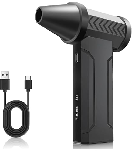 Souffleur Air Comprimé 3 En 1 Rechargeable - Aspirateur Duster Voiture 50000 TR/Min 3 Vitesses Avec LED