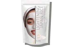 Oïléna - Masque Peel-Off Éclaircissant aux Céramides de Riz | Élimine Points Noirs, Éclaircit Teint | Renforce Barrière Cutanée | Hydratant, Protecteur Stress Oxydatif | 100% Naturel, 200g