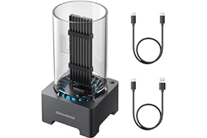 GRAUGEAR Docking Station per SSD M.2 NVMe & NGFF, RTL9210B, USB3.2 Gen2 10Gbps, Ventola Silenziosa 50mm, senza attrezzi