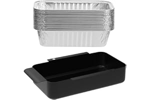 BBQration Grease Pan for Charbroil 9328812P06 G416-0015-W1 G325-5703-W1 Grease Catcher with 15-Pack Aluminum Disposable Drip Pan for Charbroil Performance 463331221 463365021 and More