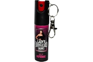 LADY'S BODYGUARD ELITE Nouveau – Spray de Marquage Anti agression - Dissuasif et reppoussant 20ml – Porte-Clé Sécurité – Idéal Sac à Main ou Poche - Femme