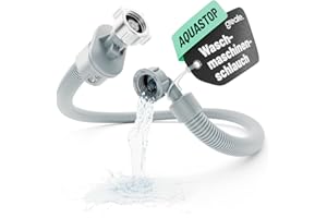 greate Aquastop Schlauch Waschmaschine 1,5 m - Zulaufschlauch Waschmaschine 3/4 Zoll inkl. Wasserstop Sicherheitsventil - Waschmaschinenschlauch Aquastop