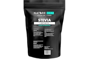 ‎NATURE DIET Nature Diet - Stevia Süßstoff 1000g | Natürlicher Süßstoff | Kalorienarm | Zuckerersatz