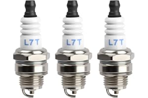 OMCGG 3Pcs L7T Spark Plugs Replacement, Lawnmower Spark Plug for NGK BPMR7A Champion CJ8 RCJ6Y RCJ7Y Stihl & Husqvarna Chainsaw 2 Stroke Engine MS180 MS250 MS070 Husquarna 365 Trimmer L8RTF L8RTC WS8F WSR5F