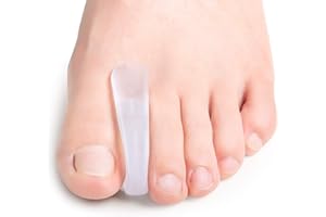 Bukihome Correttore per bunion Separatori per dita dei piedi, 8 pacchetti di distanziatori in silicone per dita dei piedi sovrapposte, raddrizzatore per alluce