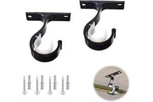 Lotbun 2 szt. Wyjątkowa nośność karnisz wspornik karnisz sufitowy do karnisza o średnicy 28 mm Aluminiowy uchwyt na drążek szafa p