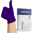 Unitouch Nitrile Powdered Free Examination Gloves Pack of 80 Pcs (Purpel) (L)