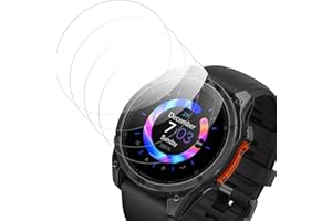 Beukei 4 Pack Screen Protector for Garmin fenix 8 47mm, Screenguard,Scratch Resistant, NO-Bubble, Crystal Clear, 9H Hardness,Full Screen Protector Film