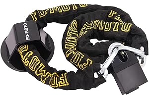 FD-MOTO STEEL 3.9KG 1.8M*10mm Chain Lock + Ground Wall Anchor Heavy Duty for motorbike motorcycle scooter bike bicycle ATV Security