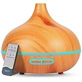 OBEV Large 500 mL Air Humidifier Ultrasonic Ambient Humidifier Room Humidifier Light Steam Humidifier Adjustable