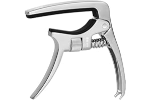 SGPRO Capos for Acoustic Guitars, Electric Guitars and Ukulele, Superior Zinc Alloy and Silicone Made (Adjustable 2 in 1)