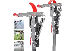 Shackcom Améliorer 1 Pair Support pour Canne à Pêche Automatique en Acier Inoxydable Réglable Sensible Ultraléger Portable Accessoire Fixation Sport Loisir Fishing Rod Holder pour Pêche