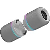 Toreto Twin Magno 16W Magnetic Detachable Portable Bluetooth Speaker | Detachable Dual Speakers, RGB Lights, TWS Stereo, Type