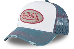 Von Dutch Casquette Homme & Femme Ajustable, Casquette Baseball, Durable, Doux et Sans Déformation