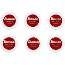Lot De 6 Médiators Ibanez Grip Wizard 0.8mm - Surface Sablée Antidérapante - Bleu Foncé