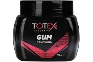 Totex Hair Styling GumGel | Gummy Ultra Strong Edge Control Red Gel For Men Woman Afro Hair Braiding 700 ml