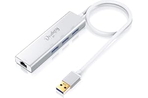 DONKEY PC – USB 3.0 Giga LAN Ethernet Adapter + USB 3.0 Hub (3 porty). Adapter USB z portem RJ45 LAN 1 Gb/s i USB 3.0 do 5 Gb/s. Plug & Play.