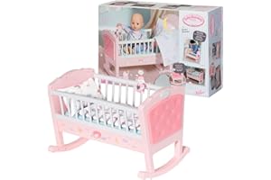 Baby Annabell, Puppenwiege, Sweet Dreams Wiege, Puppenbett mit automatischer Schakelfunktion und Melodie, Puppenzubehör für Puppen bis 43 cm Größe, 703236, Zapf Creation.