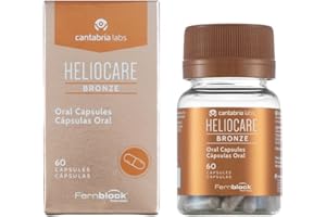 Cantabria Labs - Heliocare Cápsulas Bronze - 60 Unidades - Protección Solar Oral - Acelera el Bronceado Natural - Todo Tipo de Pieles