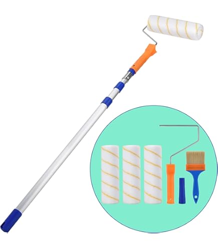 Asta Telescopica Per Rullo Vernici - Estensibile Da 58 A 80cm | Lega Alluminio Leggera - Foto 7