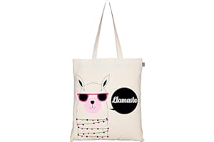 Eco Right Bolsa de Lona de Algodón Orgánico para Mujer | Bolsos para Niñas Ecológica para el Trabajo y las Compras | Bolsos Mujer Bandolera Grande Resistente al Agua para el Playa, Viajes