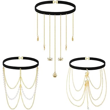 Harnais Femme Collier Corps Chaîne Yamobi | Or Réglable | Harnais Plage été | Femme Fille Bijou Corps Féminin Plage