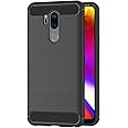 AICEK Cover LG G7, Nero Custodia LG G7 Silicone Molle Black Cover per LG G7 Soft TPU Case (6.1 Pollici)