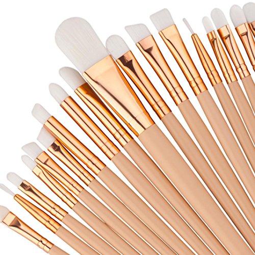 Jamicy® 20pcs Make-up Pinsel Foundation Augenbraue Eyeliner Blush Kosmetik Concealer Pinsel - 5