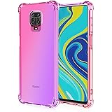 HAOYE Cover per Xiaomi Redmi Note 9S/Note 9 PRO Cover, Custodia in TPU a Gradiente Colori, [Rinforzare la con Quattro Angoli]