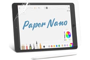 MOBDIK 2 Piezas Protector de Pantalla de Papel para iPad 9ª / 8ª / 7ª Generación (10,2 pulgadas, 2021/2020 / 2019) Dibuja Como en Papel, Antirreflejos, Compatible con Apple Pencil