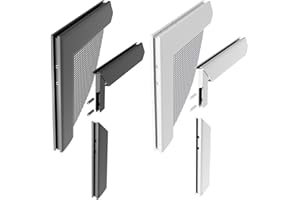 Windhager Insektenschutz Z8 Aluminium-Eckverbinderset für Spannrahmen Fenster und Türen, Silber, 0,68 x 6 x 6 cm, 03538