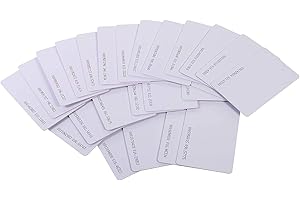 UHPPOTE Cartes à Puce de proximité RFID sans Contact 125 kHz de 0,8 mm d'épaisseur pour système de contrôle d'accès et attandance de Temps (Lot de 100)