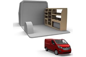 VAN DEMON Van Racking fits Vauxhall Vivaro (Short Wheelbase) Plywood Easy Self Assemble Tool Storage Shelving - Fitting Fixtures Included - (Driver Side)