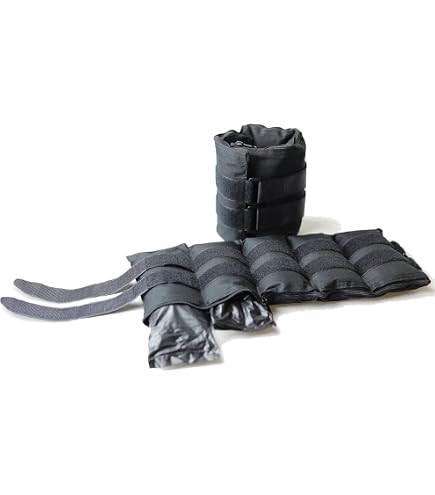 Set Pesi Per Polsi E Caviglie Gorilla Sports - Regolabili Da 200g A 5 Kg, 4 Pezzi, In Poliestere E Acciaio, Per Fitness, Corsa, Allenamento A Casa