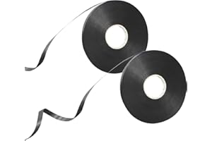 Mooshy 2 Rolls Black Curling Ribbon, 100m Black Ribbon for Balloons 5mm Width Black Balloons String 50m/rollBlack Ribbons for Wedding Party Decorations Gift Wrapping Ribbon for Crafts