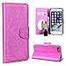 Produktbild Hülle für iPhone 6 / iPhone 6S, ZCRO Handyhülle für iPhone 6/6S Schutzhülle für iPhone 6 / iPhone 6S Hülle Case Leder Cover mit Spiegel Handytasche Magnet Tasche für iPhone 6 / iPhone 6S (Rosa)