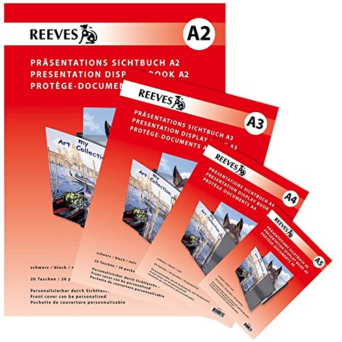 REEVES 107782 Sichtbuch A2 mit 20 klaren Sichthüllen zum Personalisieren von Präsentationen und Büchern Kunststoff Nicht Zutreffend 43,5 x 36 x 2 cm