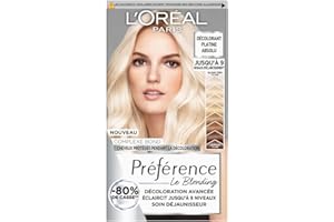 L'OREAL PARIS L’ORÉAL PARIS - Kit de Décoloration Blond Platine Absolu - Complexe Bond Protecteur - Cheveux Moins Cassants - Soin Déjaunisseur - Enrichi en Acide Citrique & Glycine - Préférence Le Blonding
