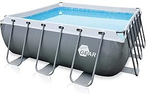 your GEAR Steel Frame Pool - div. Modelle/Größen - rund rechteckig oder quadratisch, 70-122 cm hoch Stahlrahmenpool Gartenpool Aufstellpool Schwimmbecken 300x200 300x300 400x200 Ø 366cm Ø 457cm
