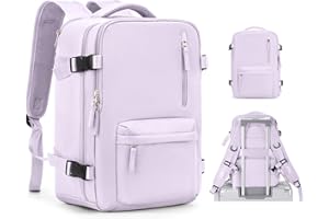 SZSYCN Zaino Ryanair 40x20x25 Zaino da Viaggio Aereo EasyJet, Borse da Cabina Zaino per Uomo Donna,Zaini Casual con Scomparto per scarpe e Scomparto per Laptop da 14 pollici,Porpora