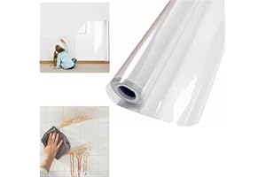 POHDHK Pellicola protettiva per parete ad assorbimento elettrostatico, pellicola protettiva elettrostatica per pareti, pellicola protettiva per pareti autoadesiva impermeabile a prova di olio (0.45 * 2m)