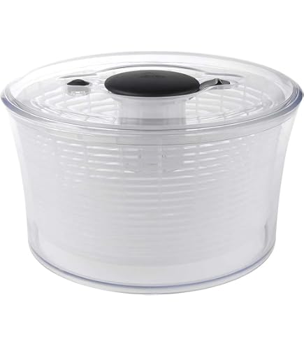 Essoreuse à Salade Turbo 5L Acier Inox – Küchenprofi, Cordon Puissant, Fond Antidérapant, Couvercle Conservateur